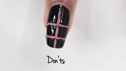 DOs & DON'Ts stripping tape nail art