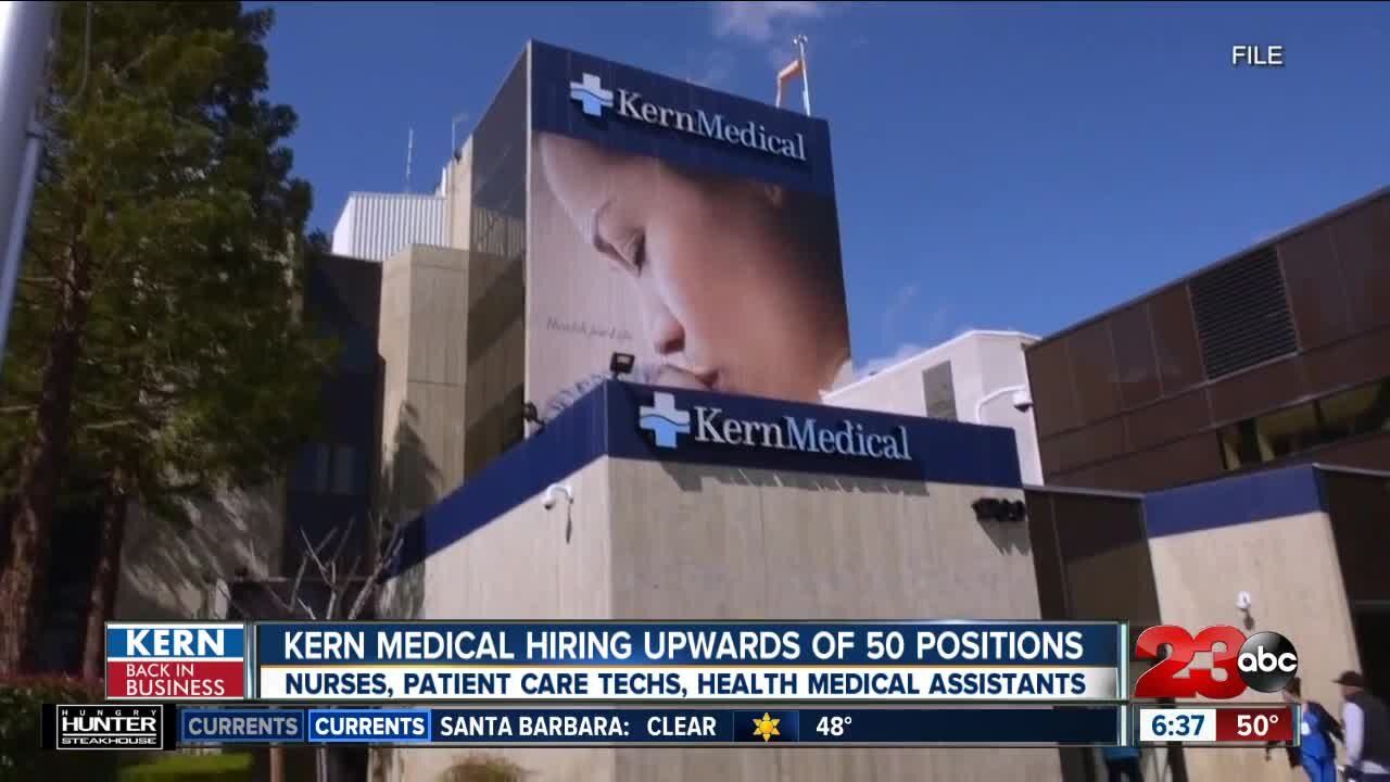 Kern Back in Business: Kern Medical looking to hire upwards of 50 positions