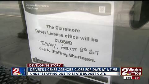 Driver's license offices closing without notice