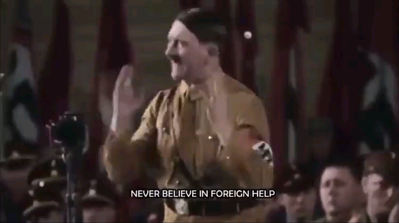 Adolf Hitler powerful speech - English subtitles