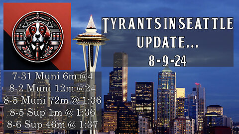Tyrants in Seattle - Kurt Update 8-9-24