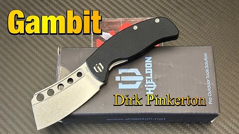 Shieldon Gambit Mini Cleaver style EDC Dirk Pinkerton design !