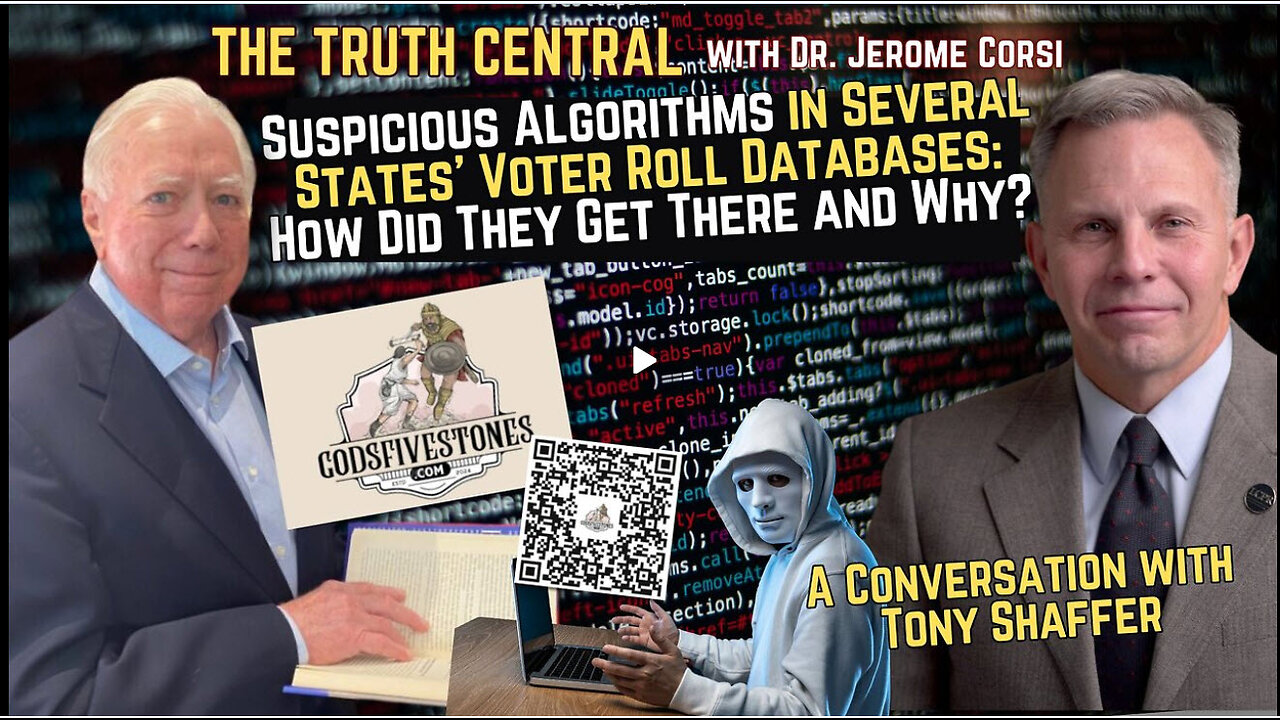 Suspicious Algorithms in Several States’ Voter Rolls: How Did They Get There and Why? w Tony Shaffer