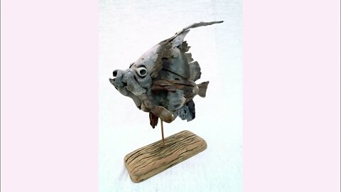 WOOD WORKING ART AND SKILLS. AMZING FISH MADE WITH WOOD #WOOD WORKING ART SKILLS #