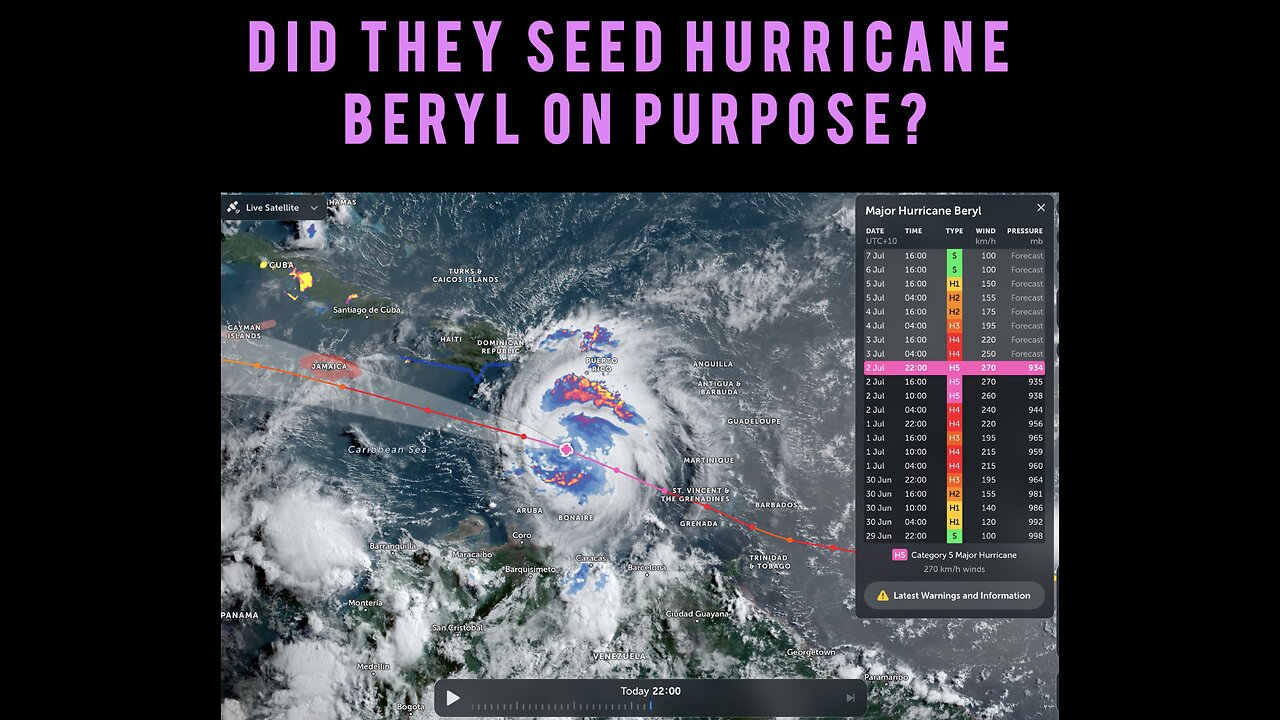 IT GETS WORSE! Did they cloud seed HURRICANE BERYL in a crazy climate experiment? 😳