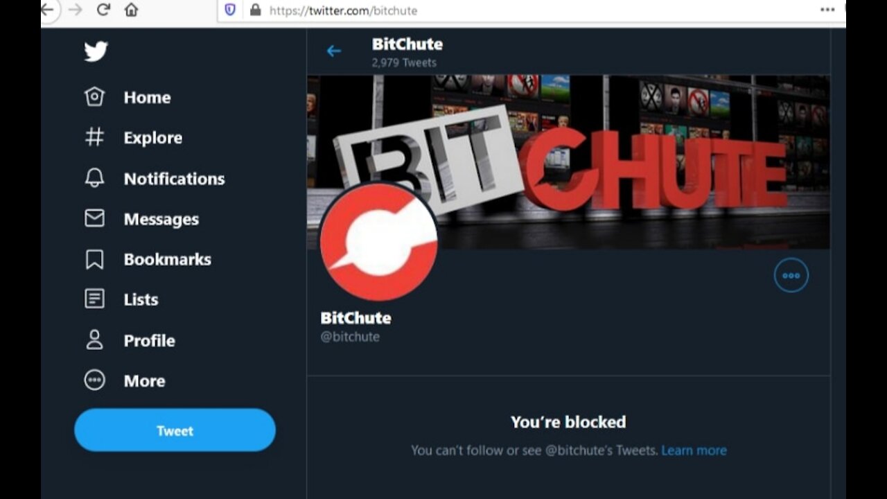 Bitchute blocked me on Twitter - welcome to censorship internet