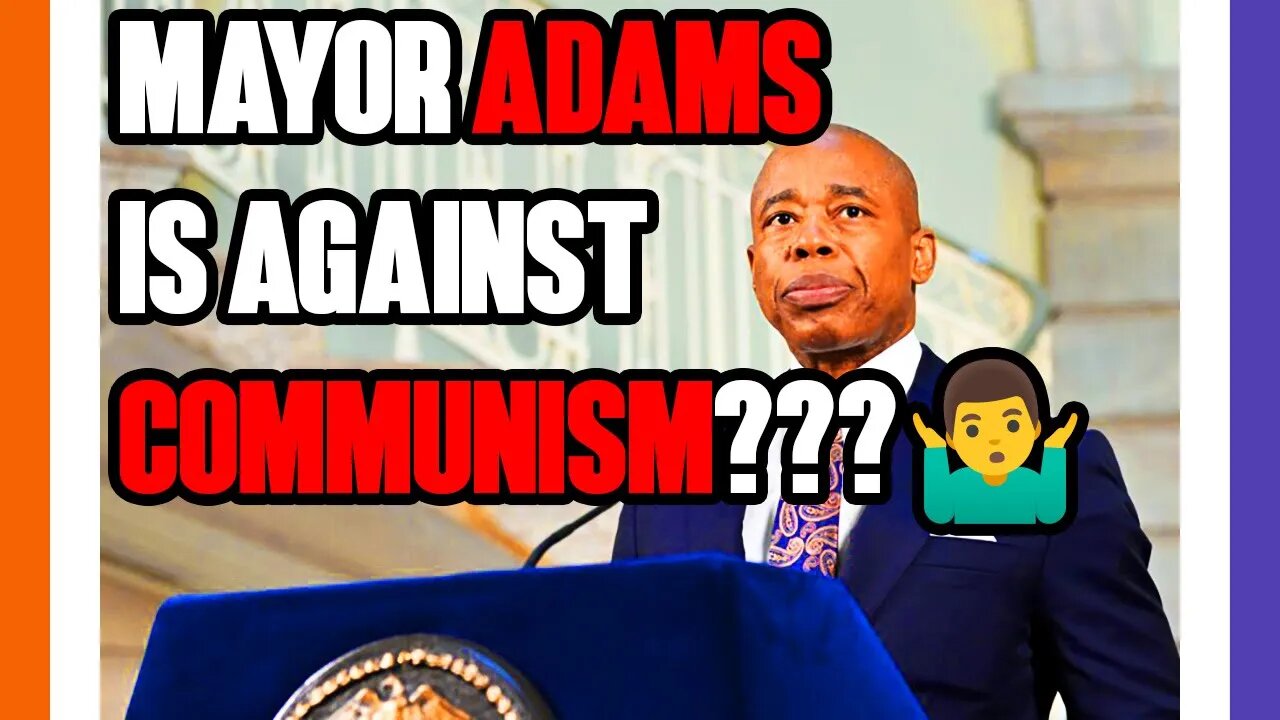 Eric Adams Denounces Communism 🟠⚪🟣 The NPC Show