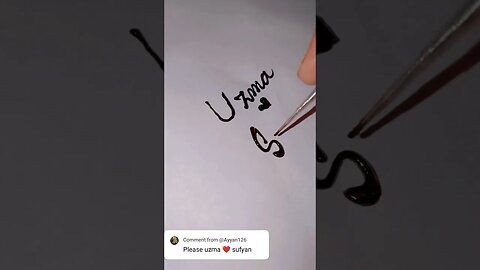 Uzma ❤️Sufyan💕 next name comment #trending #name #mehndhi #shortfeed
