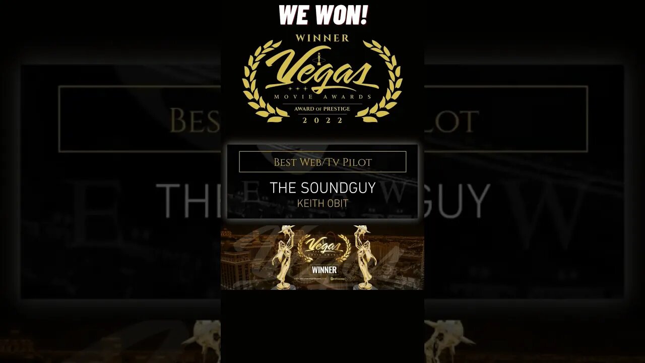 We Won at the Vegas Movie Awards #shorts