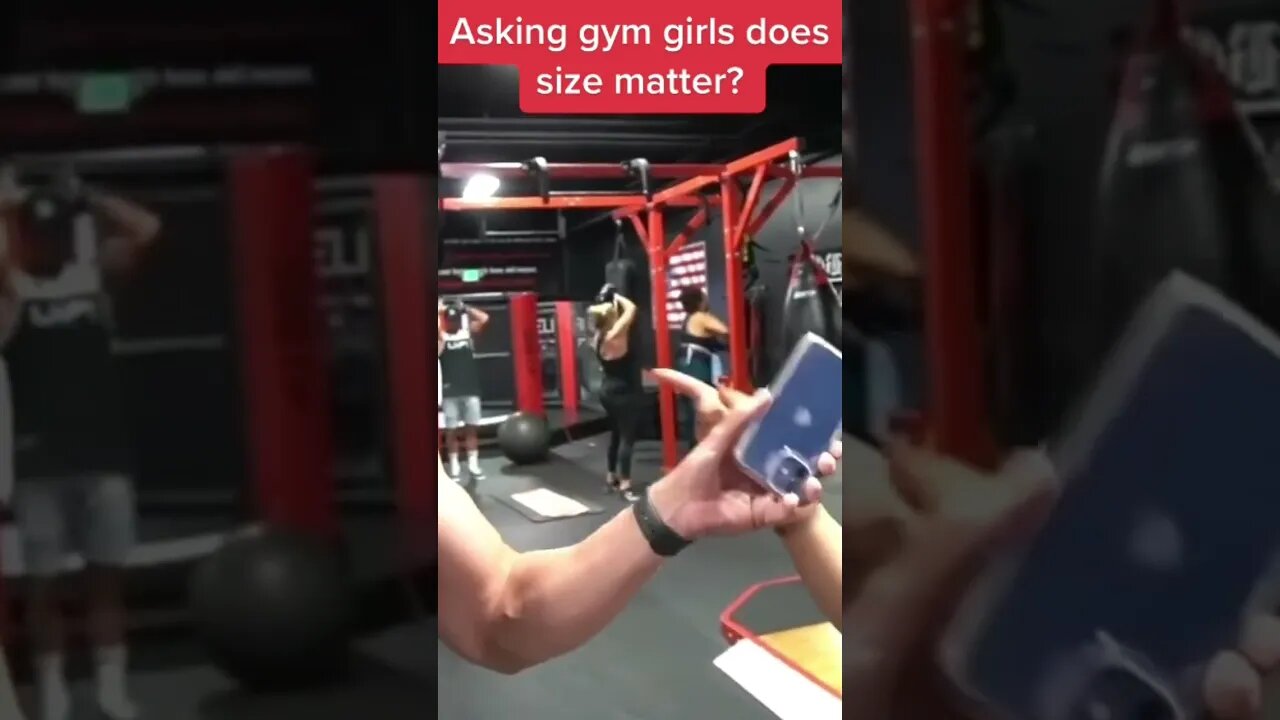 Asking gym girls does size matter…