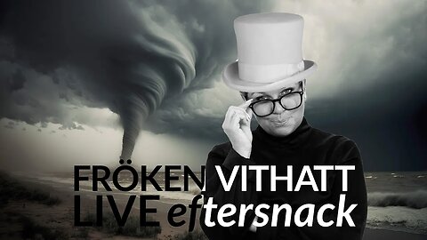 Live - eftersnack på X Spaces och Youtube- 12 okt