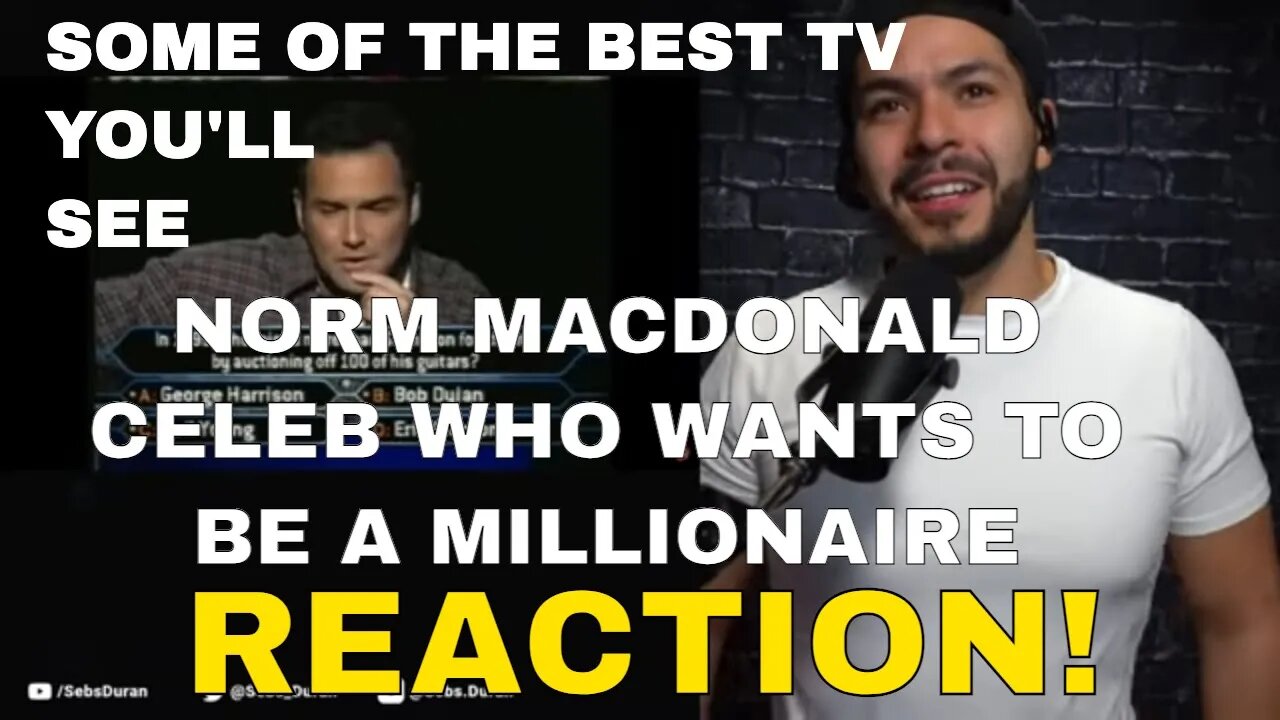 Norm Macdonald on Celebrity Who Wants to Be a Millionaire is Legendary (Reaction!)