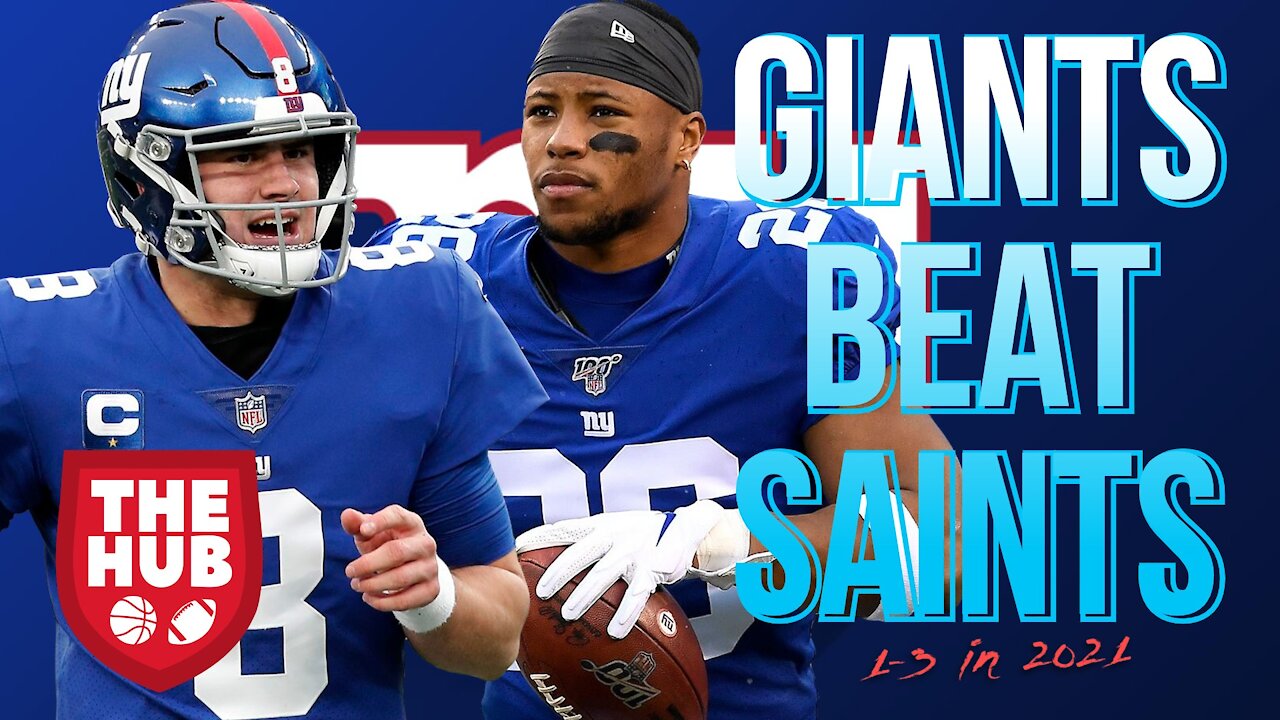 DANIEL JONES AND SAQUON BARKLEY!! | GIANTS BEAT THE SAINTS REACTION