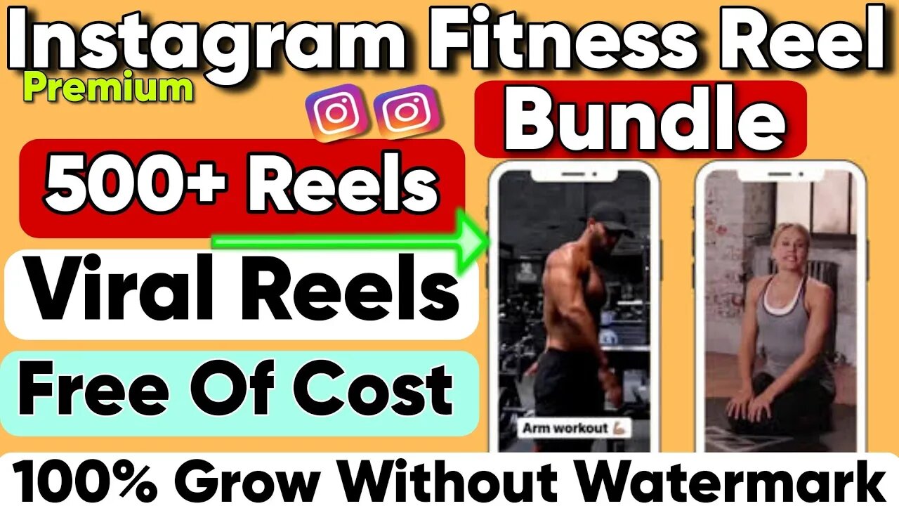 500+ Viral Gym Reels Bundle and 500+ Premium Reels | Fitness Reel Bundle 2023