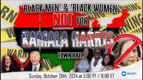 Kamala NOT LIKE US: Black Women and Black Men NOT for Harris Part II