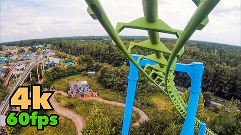 [4k] Twisted Typhoon Roller Coaster - Wild Adventures Theme Park