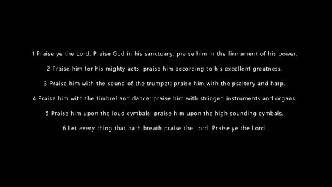 Psalm 150 Set to Music | FWBC HYMN with Lyrics