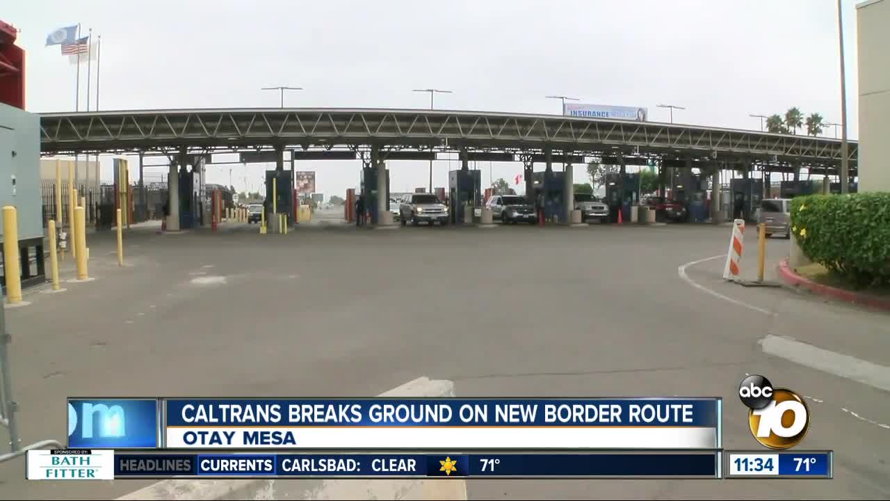New border route to connect to upcoming Otay Mesa East Port of Entry