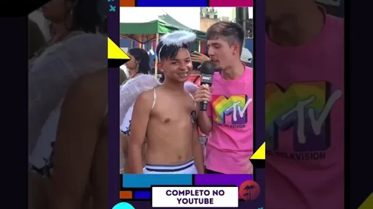 Vocês são #teamanjinho ou #teamdiabinha? 😂😅 #humor #entrevista #shorts #paradalgbt #rockinrio2022