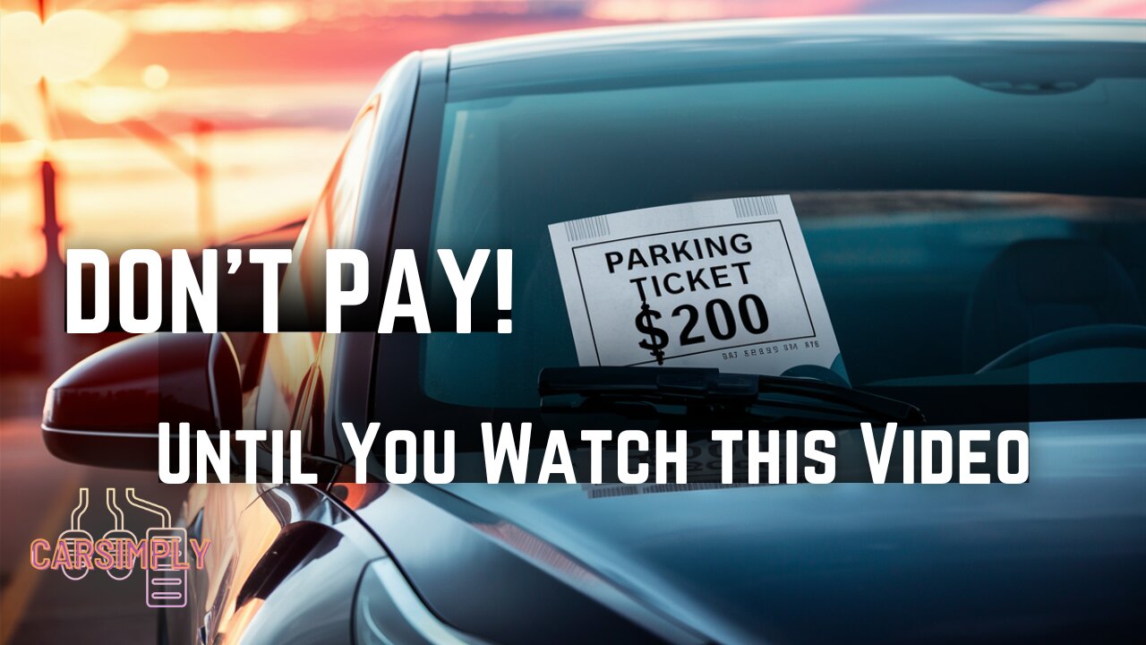 To Pay or Not to Pay: The Controversial Tactic to Beat a Traffic Ticket Revealed (DID YOU KNOW Ep.2)