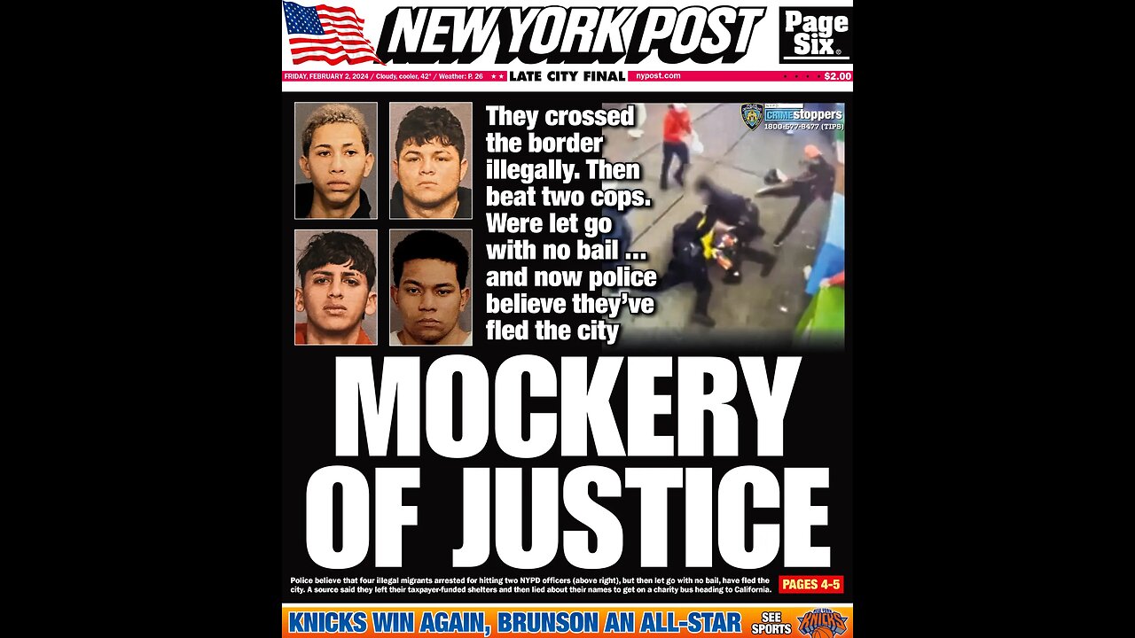 illegal migrants beating up the cops in times square