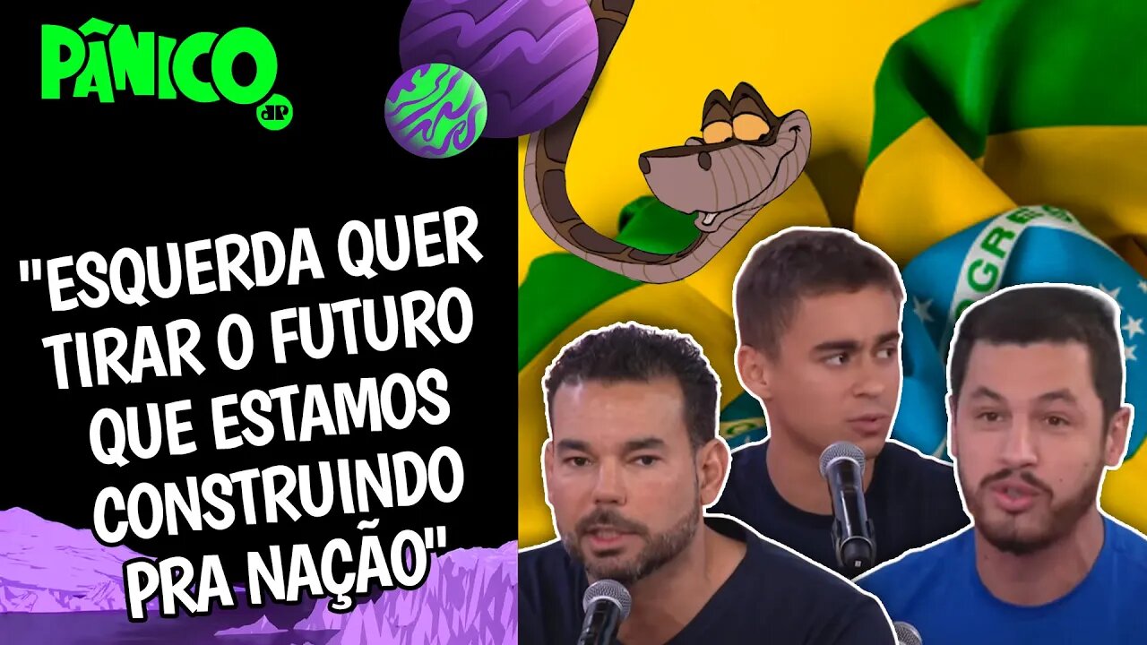 ENGAJAMENTO DA JUVENTUDE PELO BRASIL PODE CALAR VOZ DA SERPENTE DA ESQUERDA? Nikolas Ferreira avalia