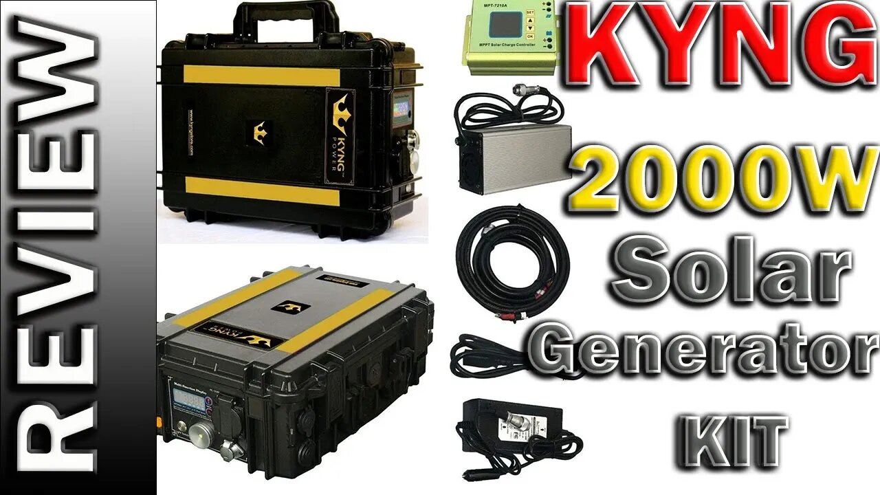 KYNG 2000Wh Solar Generator KIT Portable Power Station Back-Up Power Supply For RV Camping CPAP