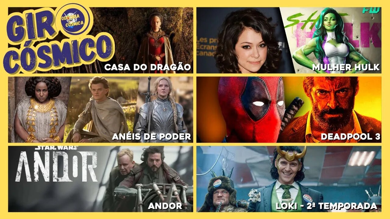 GIRO CÓSMICO (DeadPool 3, The Witcher Origins, Loki 2 Temporada e outros)