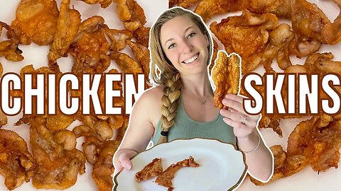 How I Make CRISPY CRUNCHY Chicken Skins(Easy Carnivore Diet Snack)