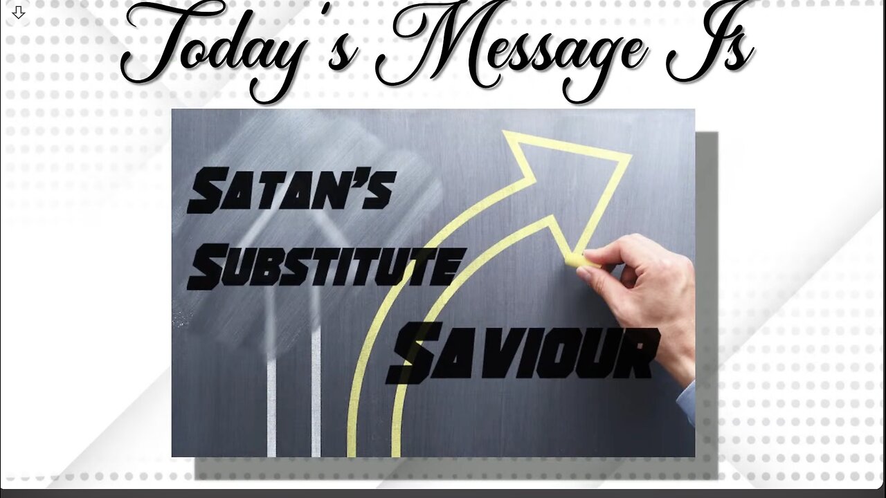 👺 "Satan's Substitute Saviour" ✝️