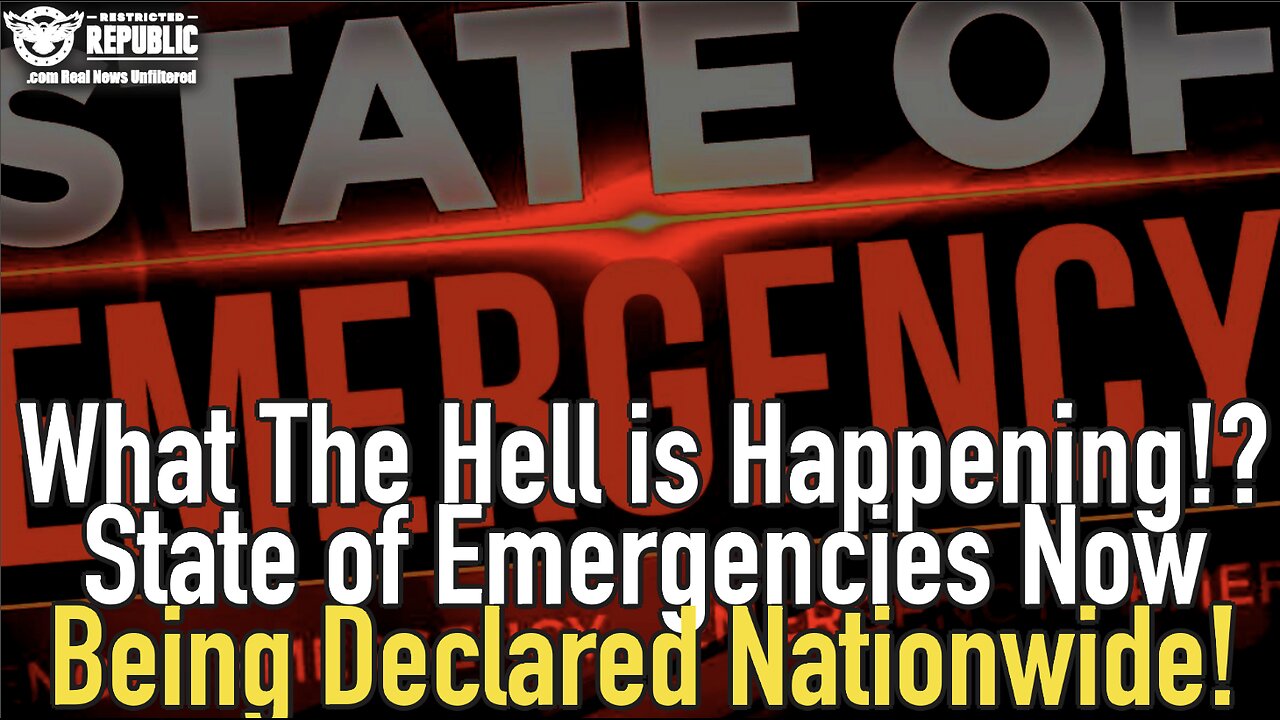 What The Hell is Happening!? State of Emergencies Now Being Declared Nationwide!