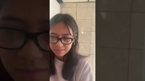 My little almost teenager baby girl gets annoyed as I film her -they grow too fast