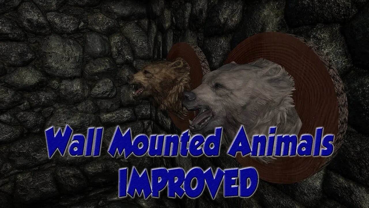 Skyrim Modder Resource - Wall Mounted Animals Improved