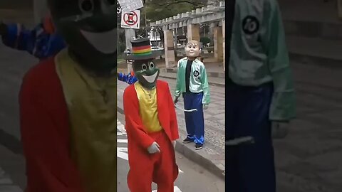 SUPER PULO NINJA DO FOFÃO, O MÁSKARA, PATATI E HOMEM-ARANHA DANÇANDO NA CARRETA DA ALEGRIA