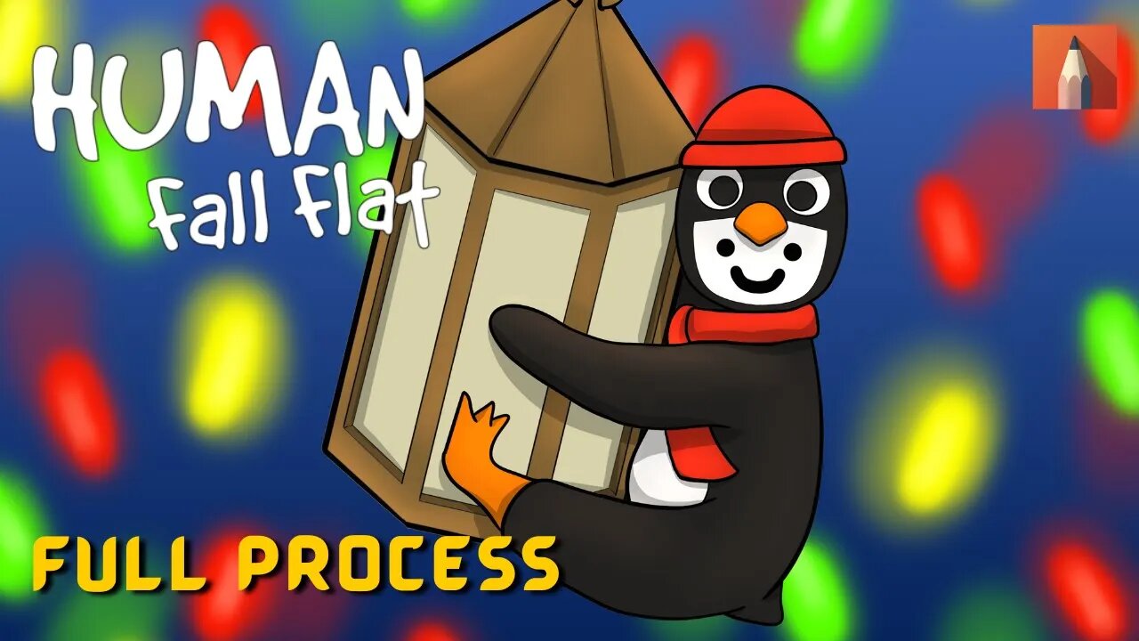 Desenhando HUMAN FALL FLAT | PROCESSO COMPLETO