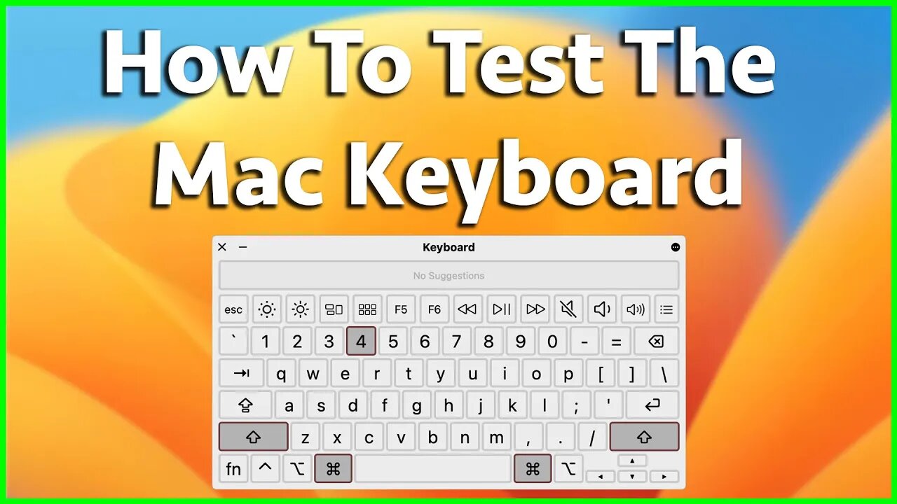 How To Test Your Mac Keyboard For Broken Keys