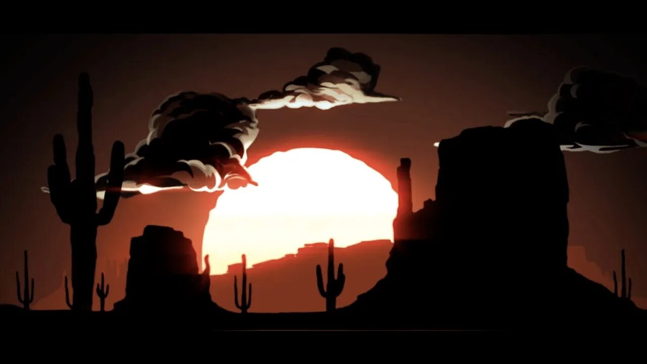 Wild West Desert Background Animation