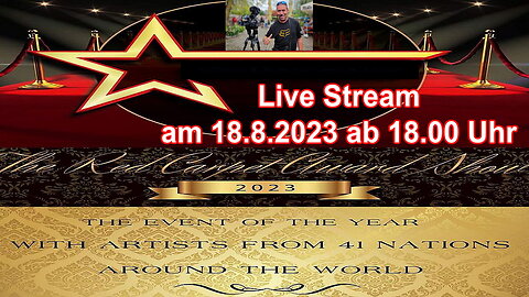 Live Stream am 18.8.2023 " Red Carpet Award Show in Holland "