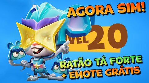 RATÃO BOMBADÃO! LOUIE NV 20 E EMOTE GRÁTIS PARA TODOS! ZOOBA