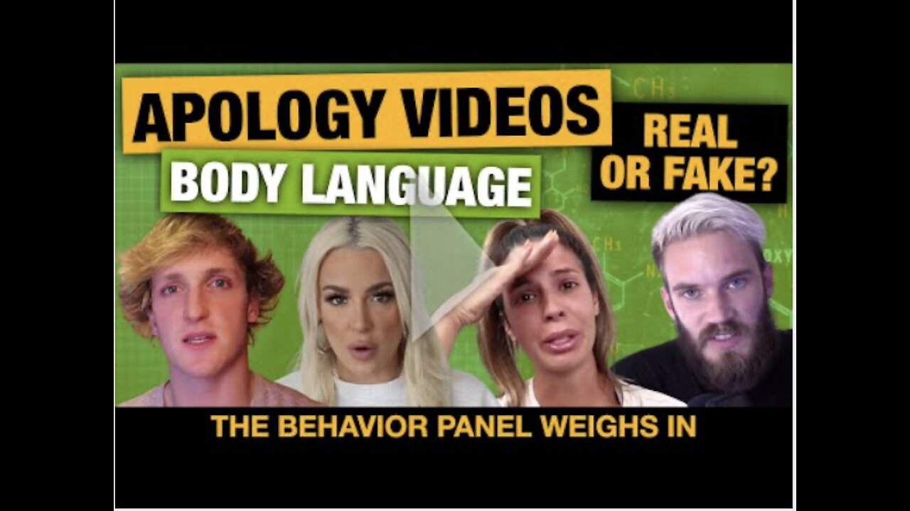 Body Language of Apology Videos - Pewdiepie