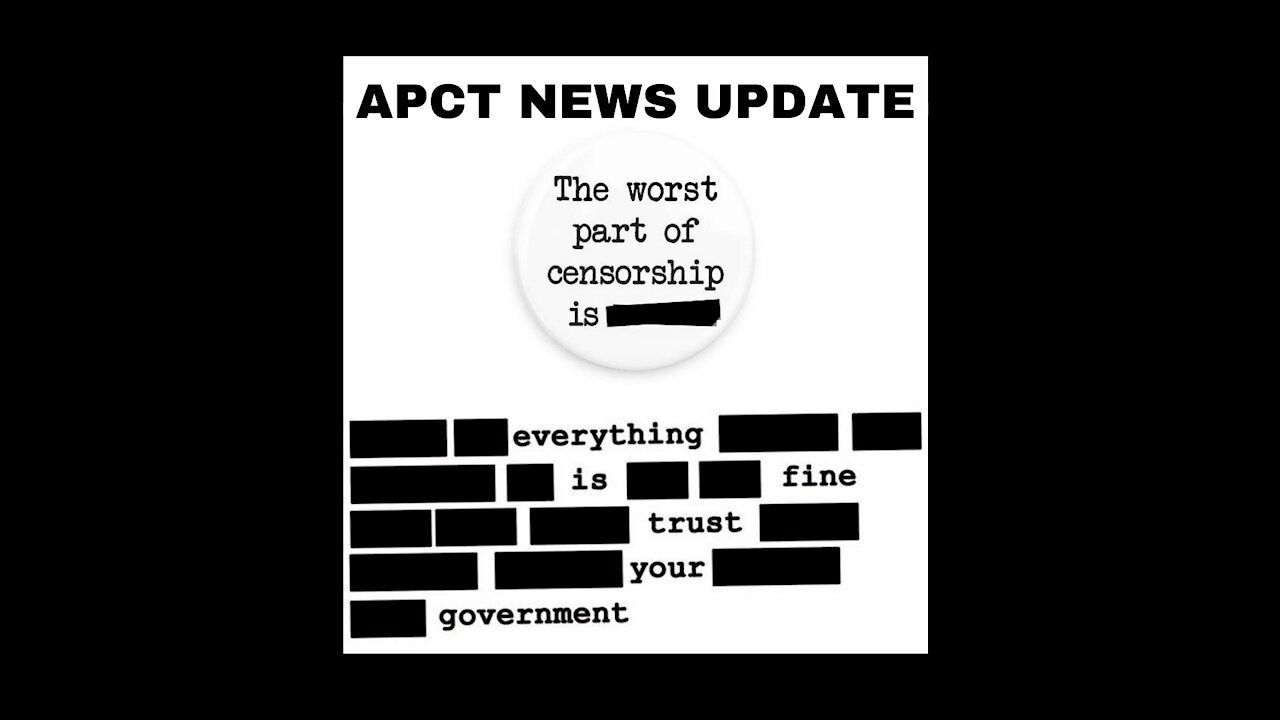 Update From APCT NEWS: SAY NO TO CENSORSHIP!