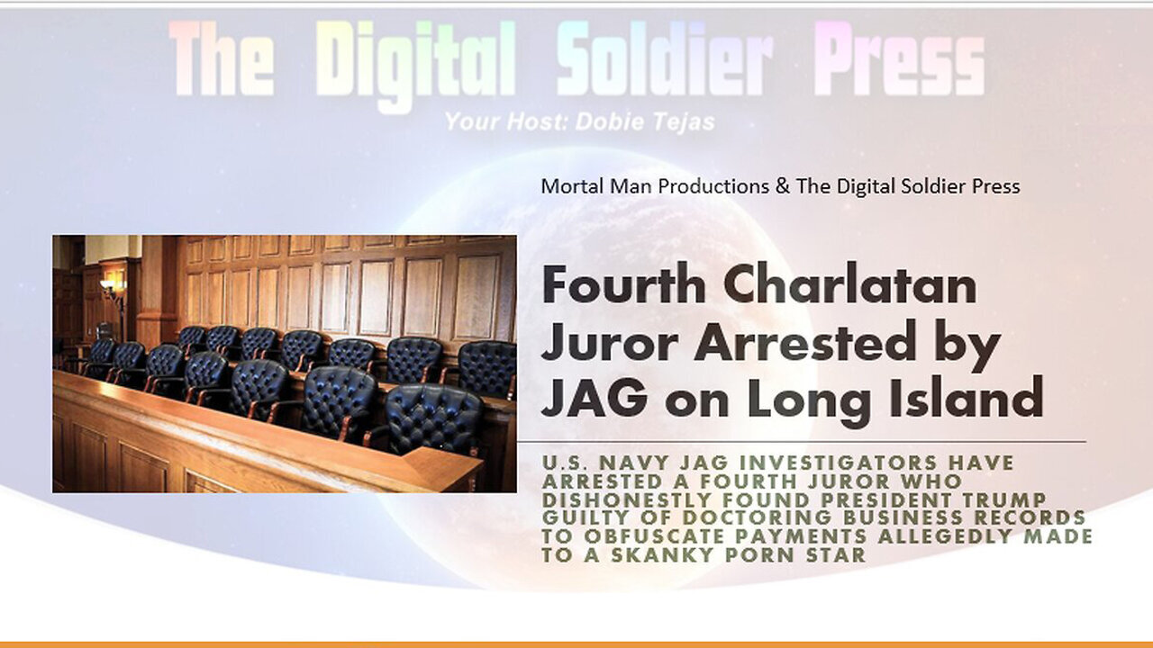 4th Of 11 Charlatan Jurors Arrested By JAG On Long Island - June 12..