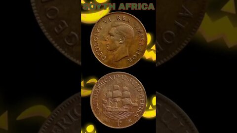 South Africa 1 Penny 1942.#shorts #coinnotesz