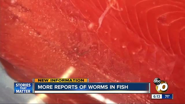 More reports of worms in salmon at San Diego-area Costco stores