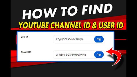 HOW TO FIND THE YOUTUBE CHANNEL ID | USER NAME ID