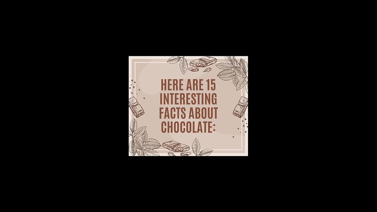 facts about chocolate