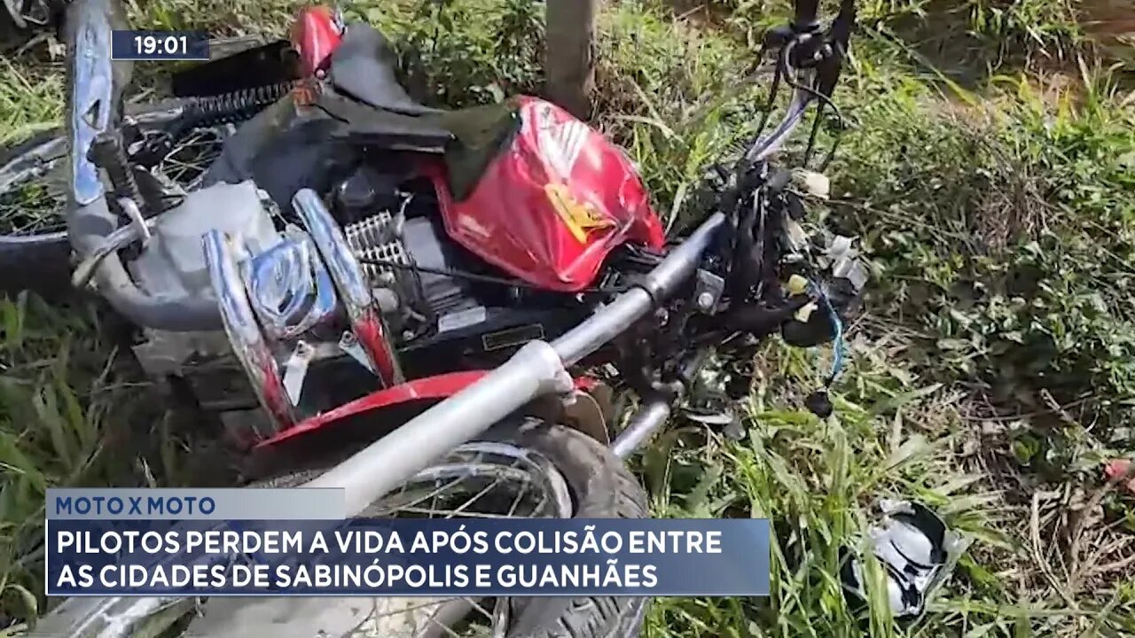 Moto x Moto: Pilotos Perdem a Vida após Colisão entre as Cidades de Sabinópolis e Guanhães.