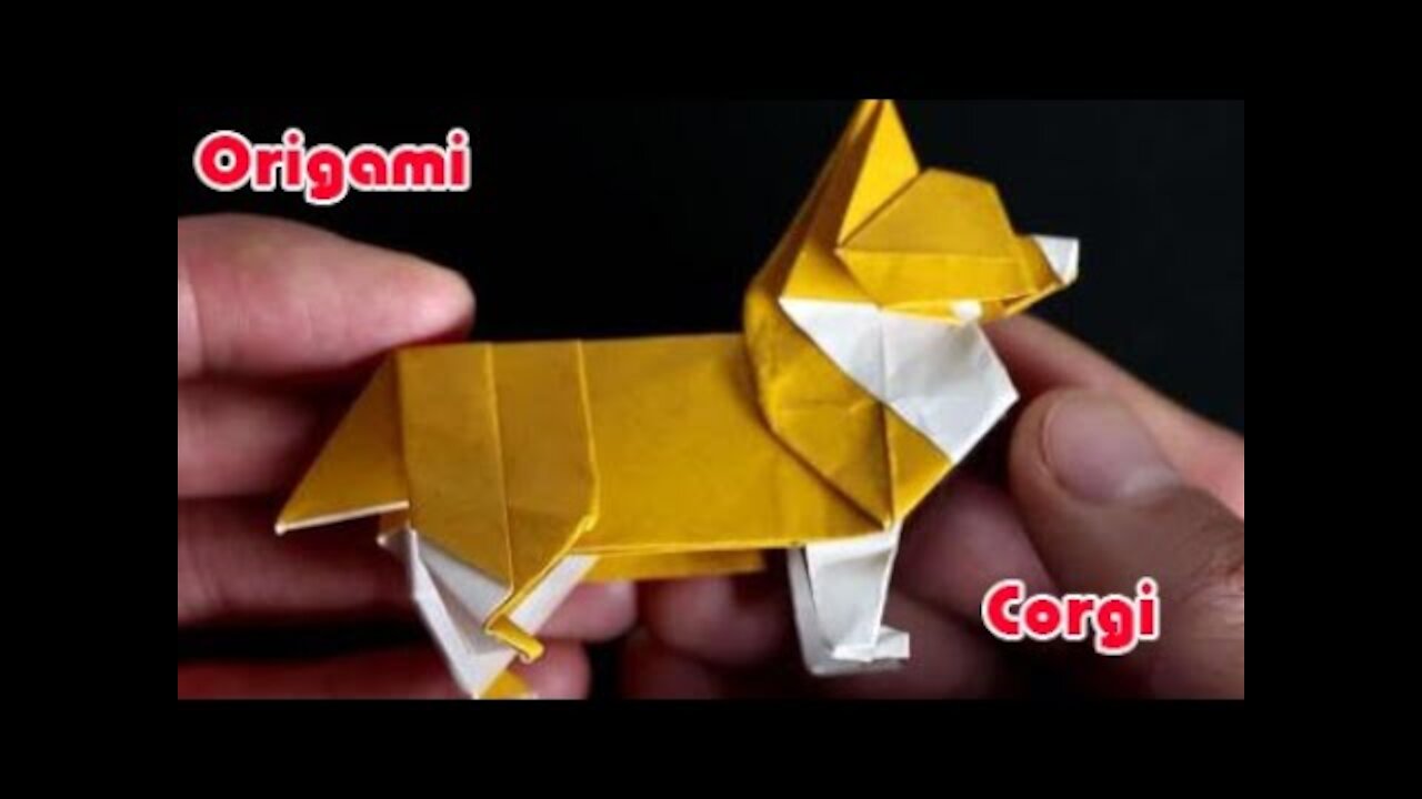 Make A Corgi Origami - DIY origami magical and interesting origami puppy origami instructional video