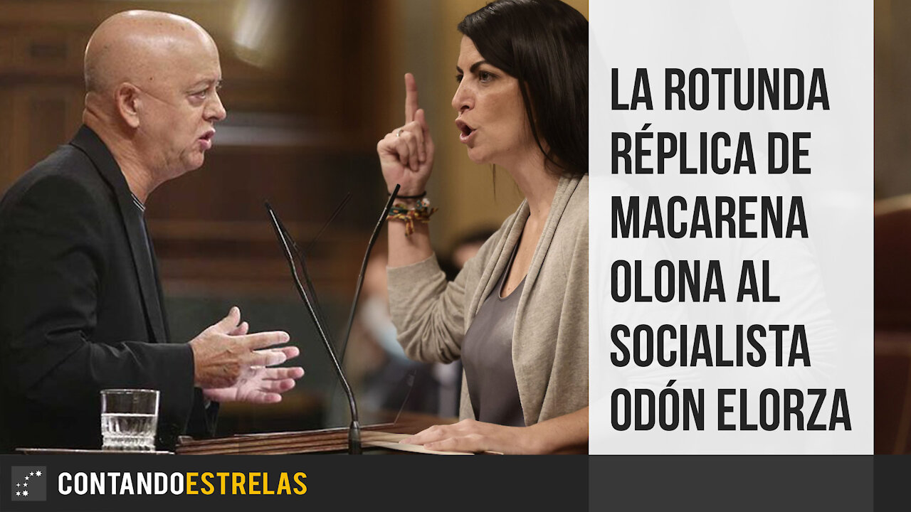 La rotunda réplica de Macarena Olona al socialista Odón Elorza