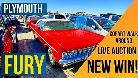 Copart Walk Around, Plymouth Fury! Denali, New WIN!